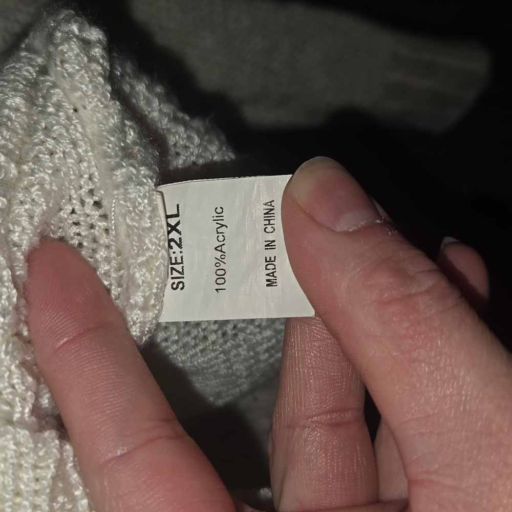 BOGO 🆓️ Source Unknown Chevron Knit Sweater - Cream, Brown, and Orange - Picture 2 of 4